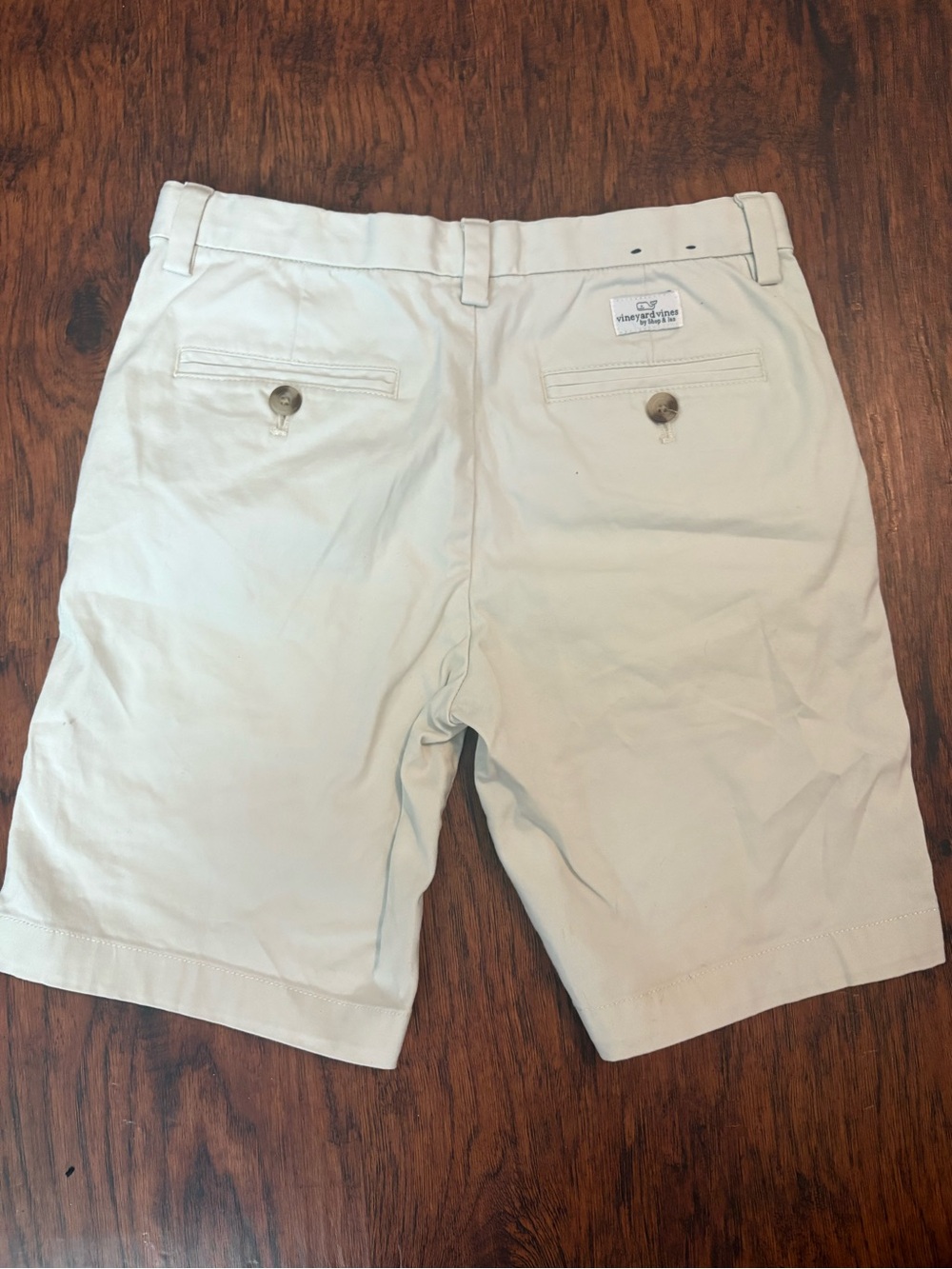 Vineyard Vines Boys Cream Khaki Shorts